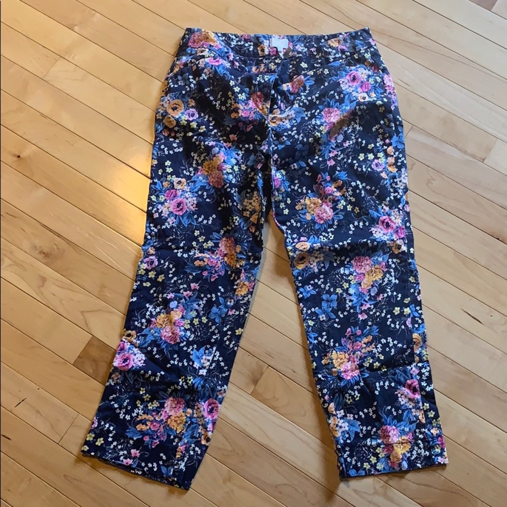 Floral Ankle Dress Pant